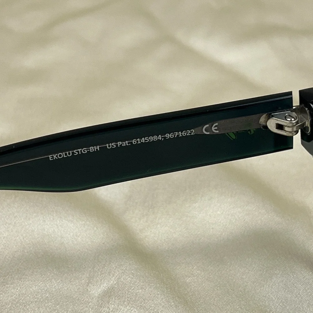 Maui Jim Sunglasses Frames EKOLU STG-BH Black/Green 53.5-20-145 Full Rim‎ MJ867